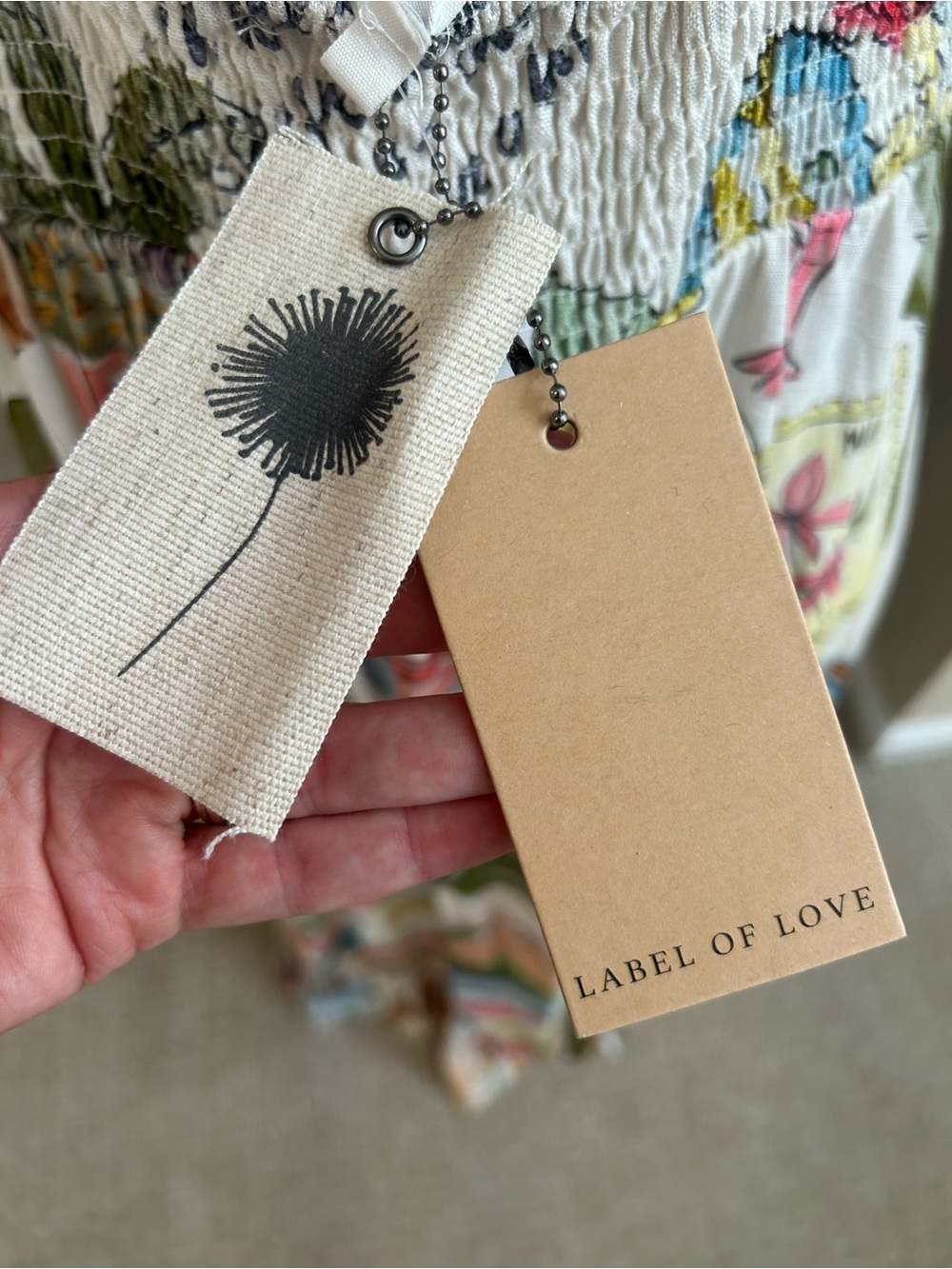 Label of Love Summer Maxi Dress - Multicolor Postcard Print Capri travel dress - Picture 7 of 7
